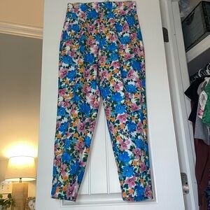 Zara floral pattern pants